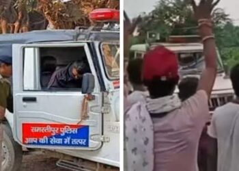 गुस्साए लोगों को शांत कराने पहुंची पुलिस पर किया हमला, बुलानि पड़ी पास के थाने से फोर्स