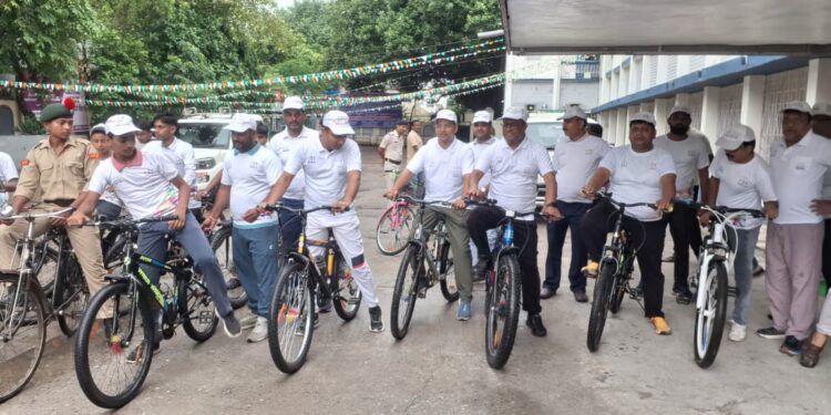 राष्ट्रीय खेल दिवस के अवसर पर सन्डे ऑन साइकिल रैली का किया गया आयोजन