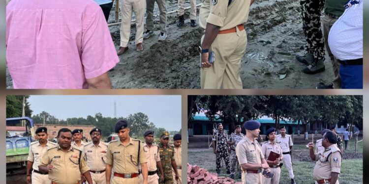 गोपालगंज :- आगामी 19 सितंबर मुख्यमंत्री के आगमन को लेकर प्रशासन सक्रिय! डीआईजी सारण नीलेश कुमार व एसपी अवधेश दीक्षित ने किया सभा स्थल का निरीक्षण।