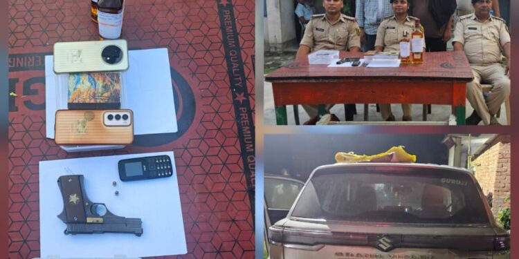 गोपालगंज :- बरौली थाना पुलिस को बड़ी सफलता मिली है। गुप्त सूचना के आधार पर बरौली थानाध्यक्ष एनिमा राणा ने बनकट मोड़ के पास छापेमारी कर दो अभियुक्तों को किया गिरफ्तार।