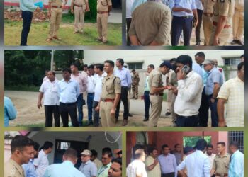 गोपालगंज :- आगामी विधानसभा चुनाव 2025 को लेकर सुरक्षा व्यवस्था की तैयारियों का जायजा लेने के लिए डीएम व एसपी ने निरीक्षण