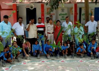 राजकीय मध्य विद्यालय भोरे में स्वच्छता अभियान और वृक्षारोपण कार्यक्रम सम्पन्न