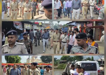 गोपालगंज :- दुर्गा पूजा को लेकर जिलाधिकारी और पुलिस अधीक्षक ने किया निरीक्षण।