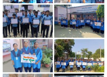 भोरे में स्कूली छात्रों ने मतदान के प्रति किया जागरूक