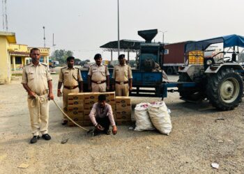 गोपालगंज :- आगामी विधानसभा चुनाव को लेकर पुलिस प्रशासन अलर्ट! 331 लीटर देशी शराब जब्त