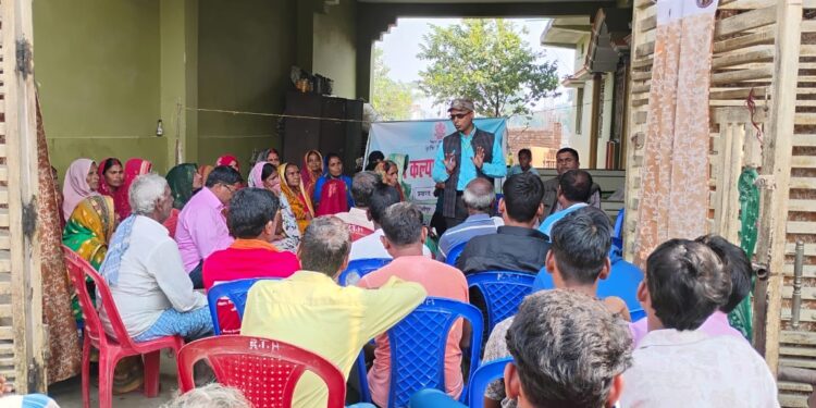 कृषि जन कल्याण चौपाल में किसानों को खेती करने का तरीका बताया गया