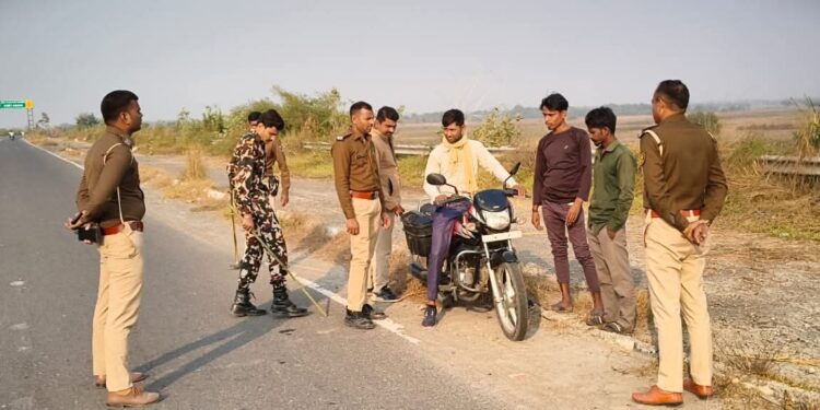 गोपालगंज पुलिस की दिवा गस्ती: अपराधियों पर अंकुश