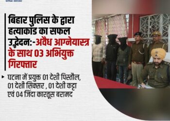 मधेपुरा में हत्याकांड का सफल उद्भेदन, 3 अभियुक्त गिरफ्तार