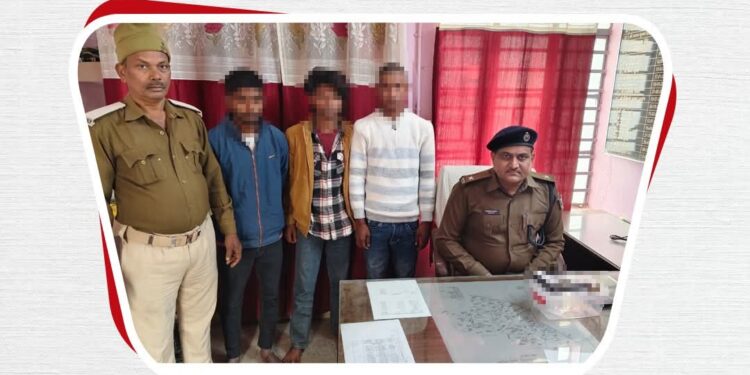 मोतिहारी में पुलिस की बड़ी कार्रवाई, अवैध हथियार के साथ 3 गिरफ्तार!