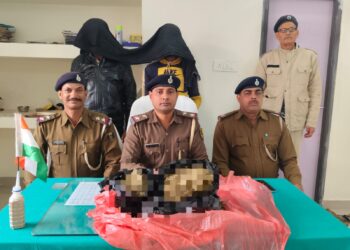 जामोबाजार थानान्तर्गत अवैध मादक पदार्थ बरामद कर 02 अभियुक्तों को किया गया गिरफ्तार