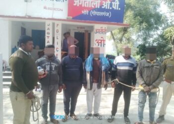 बड़ी कार्रवाई: गुप्त सूचना पर पांच वारंटी गिरफ्तार, जगतौली ओपी पुलिस की सख़्त पहल