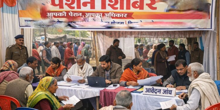 जिलाधिकारी, सीतामढ़ी श्री रिची पांडेय के निदेशनुसार सामाजिक सुरक्षा पेंशन योजनाओं के लाभार्थियों की समस्याओं के त्वरित निष्पादन एवं योजनाओं का लाभ समयबद्ध रूप से सुनिश्चित करने के उद्देश्य से दिनांक 17 दिसंबर 2025 (बुधवार) को जिले के सभी प्रखंडों में पेंशन शिविर (कैंप) का आयोजन