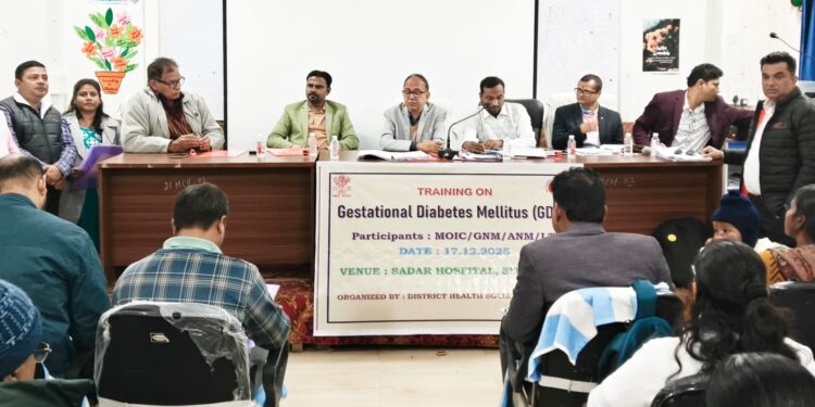 जेस्टेशनल डायबिटीज मेलाइटस (GDM) पर एकदिवसीय प्रशिक्षण का आयोजन
