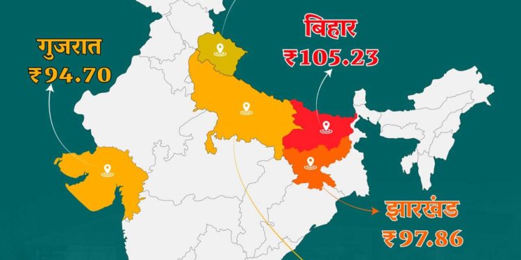 गरीब बिहार प्रदेश में, अन्य प्रदेशों से महंगा पेट्रोल क्यों, यह जनता का शोषण है, पूछता है बिहार