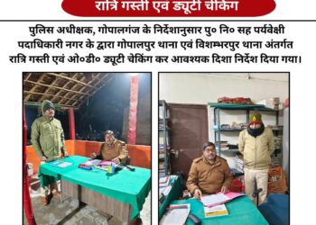 रात्रि गश्ती में सख्ती, ड्यूटी पर लापरवाही बर्दाश्त नहीं