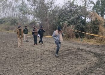 थावे में पुलिस–अपराधी मुठभेड़ के बाद फॉरेंसिक टीम की बड़ी कार्रवाई