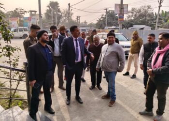 मुख्यमंत्री प्रगति यात्रा को लेकर डीएम–एसपी ने बरौली में विभिन्न स्थलों का किया निरीक्षण