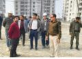 मैरवा में निर्माणाधीन मेडिकल कॉलेज एवं अस्पताल का निरीक्षण करने पहुंचे जिला पदाधिकारी सिवान