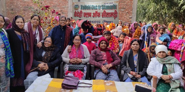 वैदेही क्लब ऑफ सीतामढ़ी द्वारा जरूरतमंदों के बीच कम्बल वितरण, सामाजिक सरोकार की मिसाल