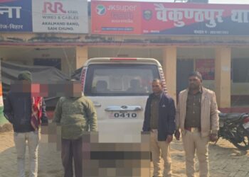 चोरी गई स्कॉर्पियो बरामद, दो अप्राथमिकी अभियुक्त गिरफ्तार