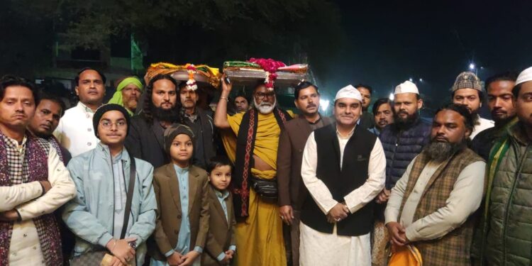 मिस्कीन शाह के उर्स के दूसरे दिन उठा गागर जुलूस ।