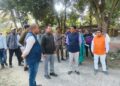 डीएम ने हायाघाट नया प्रखंड सह अंचल कार्यालय के प्रस्तावित नए भवन निर्माण हेतु स्थल का निरीक्षण
