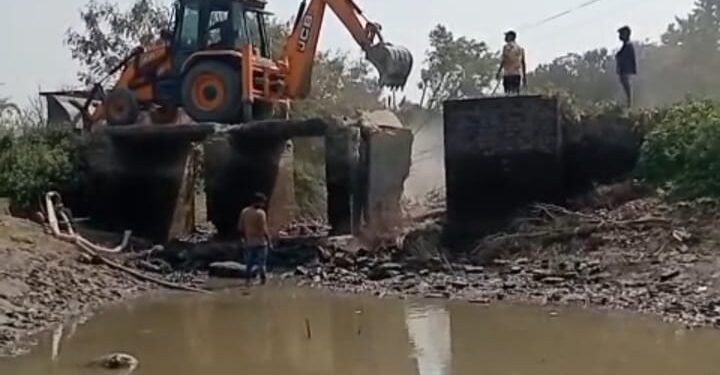 खबर का बड़ा असर: गणेशपुर में सोन नदी पर पुल निर्माण शुरू, 48 घंटे में प्रशासन हरकत में!