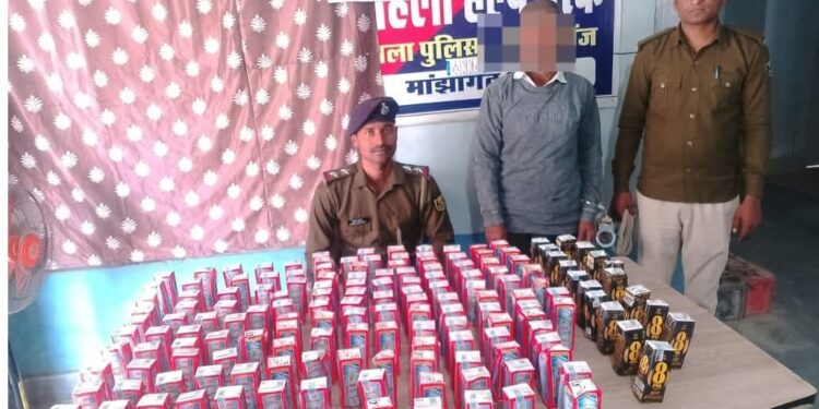 गोपालगंज में पुलिस की बड़ी कार्रवाई: 12.06 लीटर शराब के साथ एक गिरफ्तार