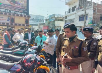 9 चोरी की बाइक बरामद, असली मालिकों के चेहरे पर लौटी मुस्कान