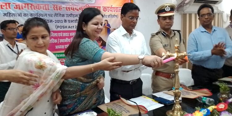 कार्यस्थल पर महिलाओं के लैंगिक उत्पीड़न निवारण अधिनियम, 2013 के प्रभावी क्रियान्वयन हेतु जिला स्तरीय प्रशिक्षण कार्यक्रम आयोजित