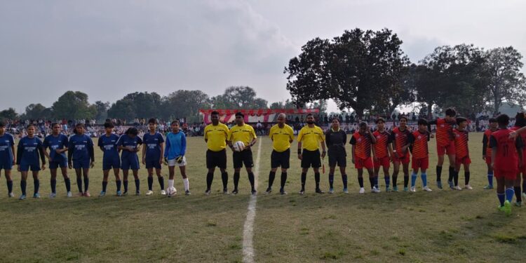 महिला फुटबॉल मैच में सीवान ने पश्चिमी चम्पारण को 5-2 से हराया