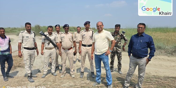 गोपालगंज: बालू माफियाओं के खिलाफ प्रशासन का बड़ा एक्शन, जागीरीटोला के घाटों पर हड़कंप।