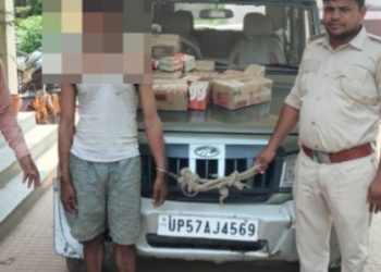 कटेया में शराब तस्करों पर पुलिस का शिकंजा, 70 लीटर विदेशी शराब के साथ तस्कर गिरफ्तार