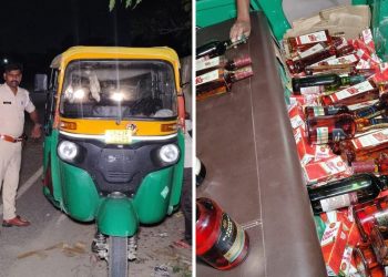 बंगाल से लाई जा रही ब्रांडेड शराब की खेप जब्त, टेंपू से बरामद विदेशी शराब के साथ चार गिरफ्तार