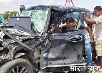 स्कॉर्पियो- ट्रक की टक्कर में दंपती समेत तीन की मौत एक घायल