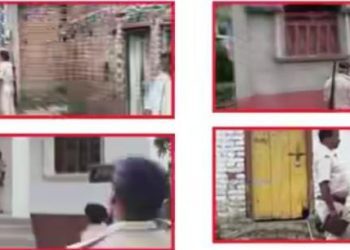 विशम्भरपुर थाना कांड संख्या 62/26 के सात नामजद अभियुक्तों के घर पुलिस ने की कानूनी कार्रवाई, आत्मसमर्पण नहीं करने पर कुर्की की चेतावनी।