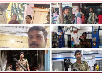गोपालगंज में दिनदहाड़े पुलिस की सख्त निगरानी, अपराधियों पर शिकंजा कसने को सघन जांच अभियान