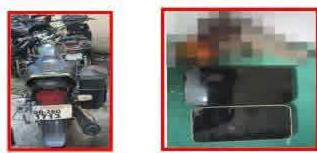 नगर थाना पुलिस की बड़ी कार्रवाई: अवैध देसी पिस्टल, दो मोबाइल और बाइक बरामद, दो विधि-विरुद्ध बालक निरुद्ध