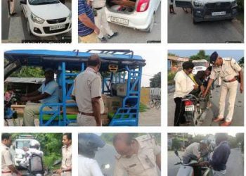 गोपालगंज में सघन वाहन जांच अभियान तेज, सड़क पर पुलिस की पैनी नजर।