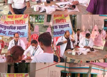 गंडक के बढ़े जलस्तर के बीच स्वास्थ्य विभाग अलर्ट, 13 मेडिकल कैंपों में 2,490 मरीजों का उपचार