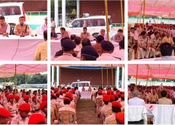 दुर्गा पूजा को लेकर गोपालगंज पुलिस अलर्ट, अधिकारियों और जवानों की हुई ब्रीफिंग